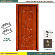 Porte en bois coulissante de modèle en bois de porte pivotante de porte en bois